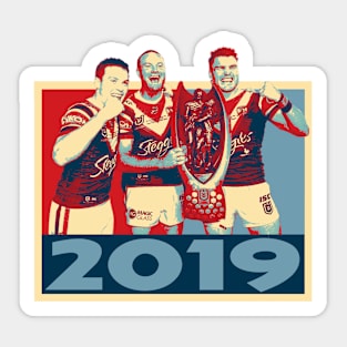 Retro Footy Moments - Sydney Roosters - PREMIERS 2019 Sticker